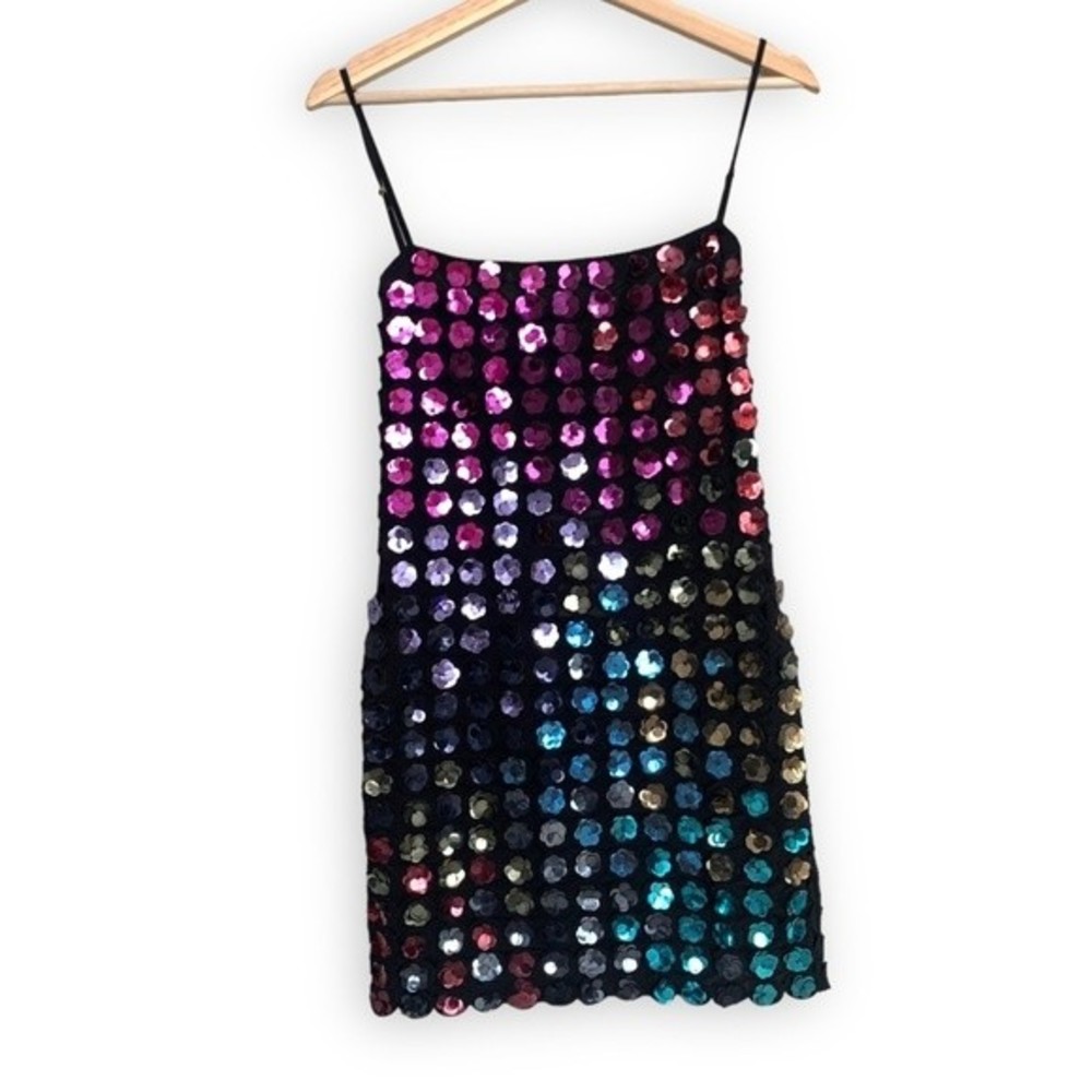 Cynthia Rowley Sequin Embellished Mini Dress SOLD - Picture 4 of 16